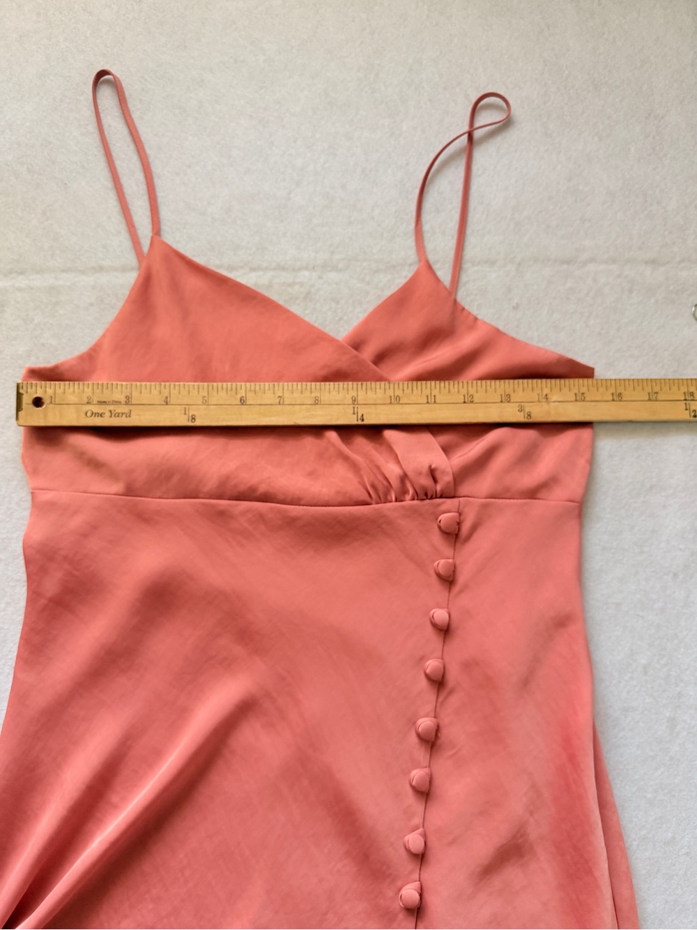 Zara NWT Rose Satin Wrap-Front Maxi Slip Dress Size Medium - Picture 13 of 14